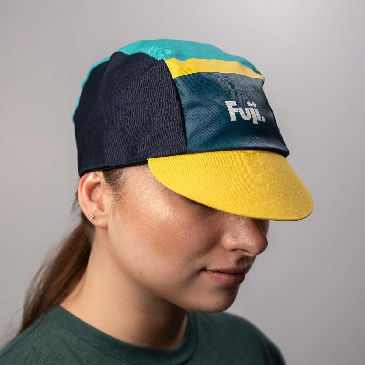 Old School Cycling Cap Fuji Bikes USA Powered by BikeCo
