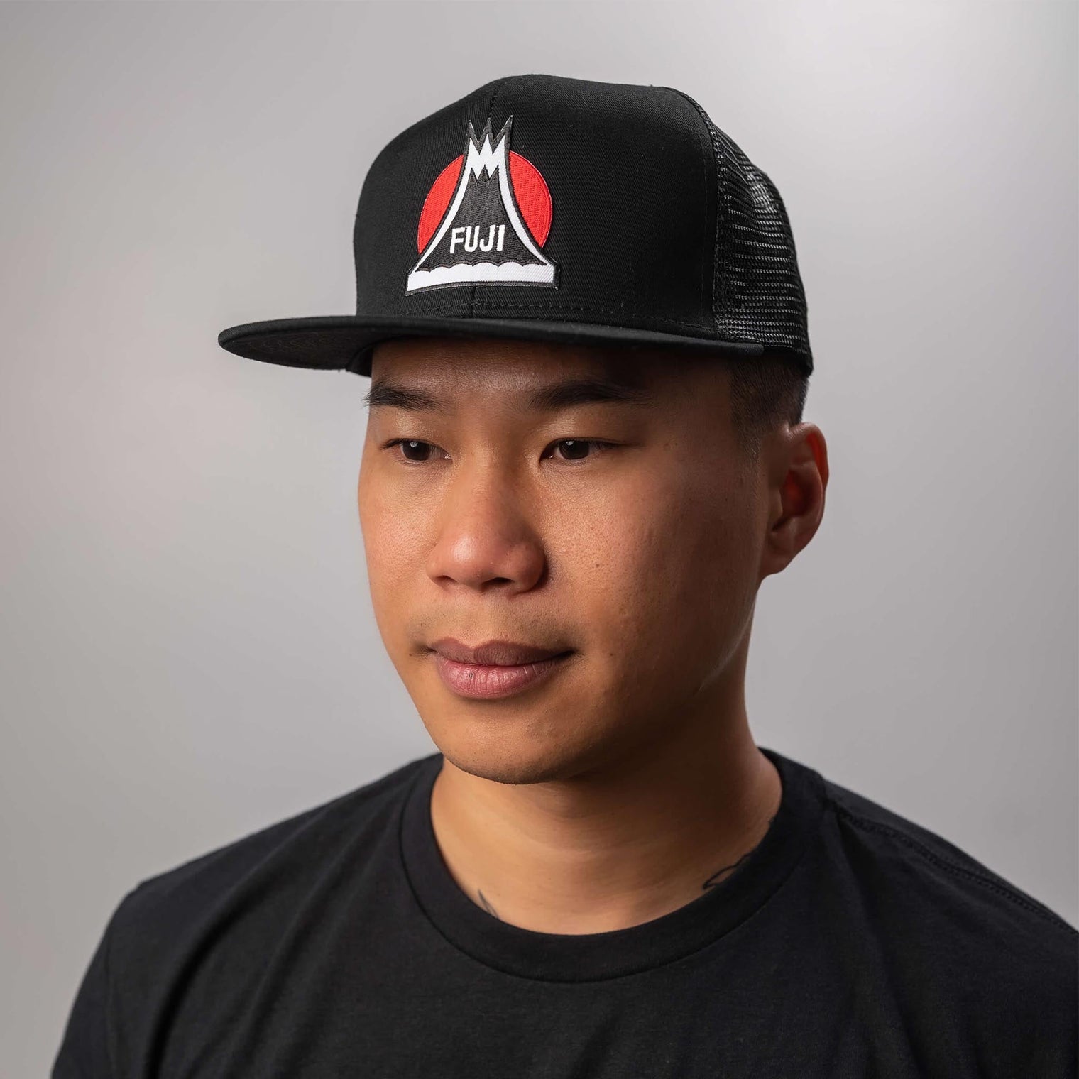 Retro Mountain Bike Flat Brim Hat