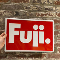 Fuji Embossed Aluminum Sign